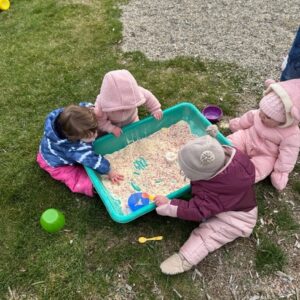 Baby sensory time outside